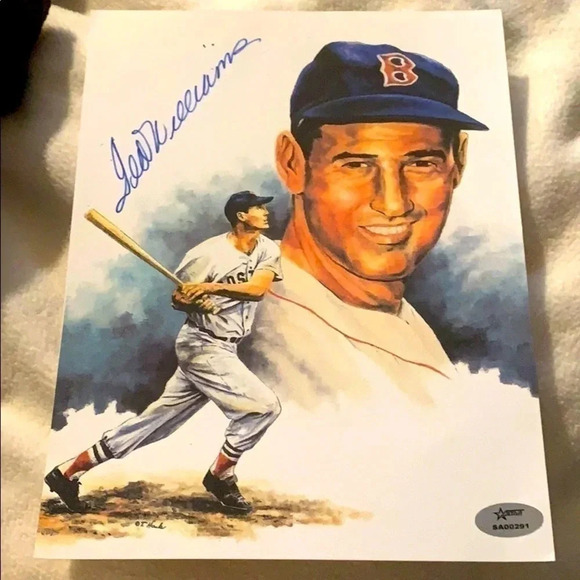 - Ted Williams autographed litho - Picture 1 of 2